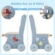 preview thumbnail 7 of 8, Costway 2-in-1 Wooden Baby Push Walker with Multi-Activity Center & - See Details