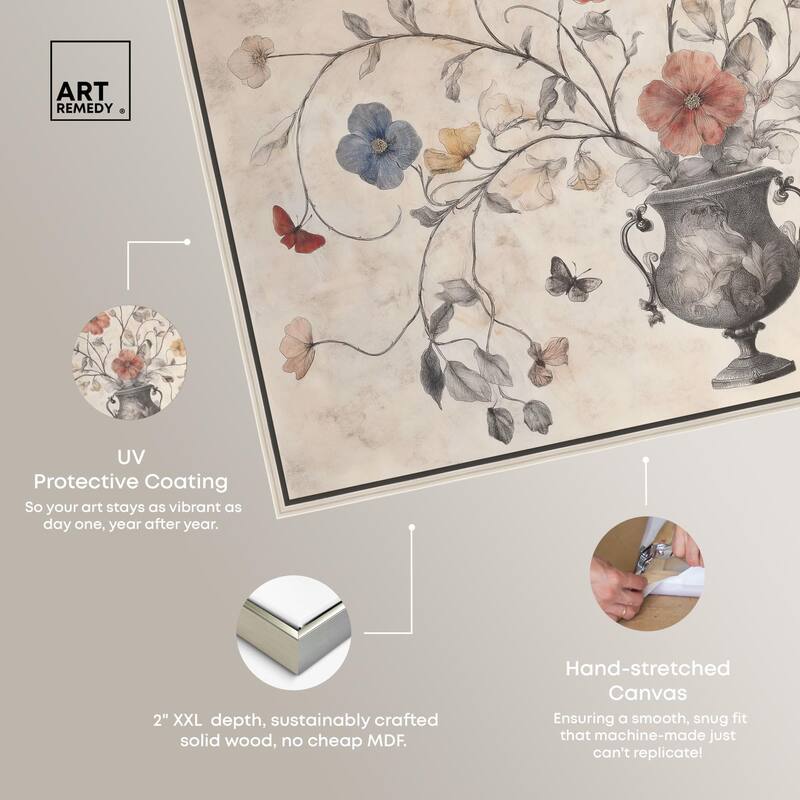 Antique Bouquet Canvas by Art Remedy