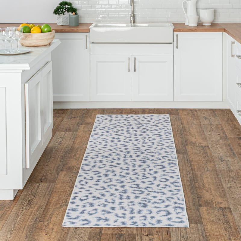 Nuloom Mason SpinClean Machine Washable Contemporary Leopard Print Area Rug