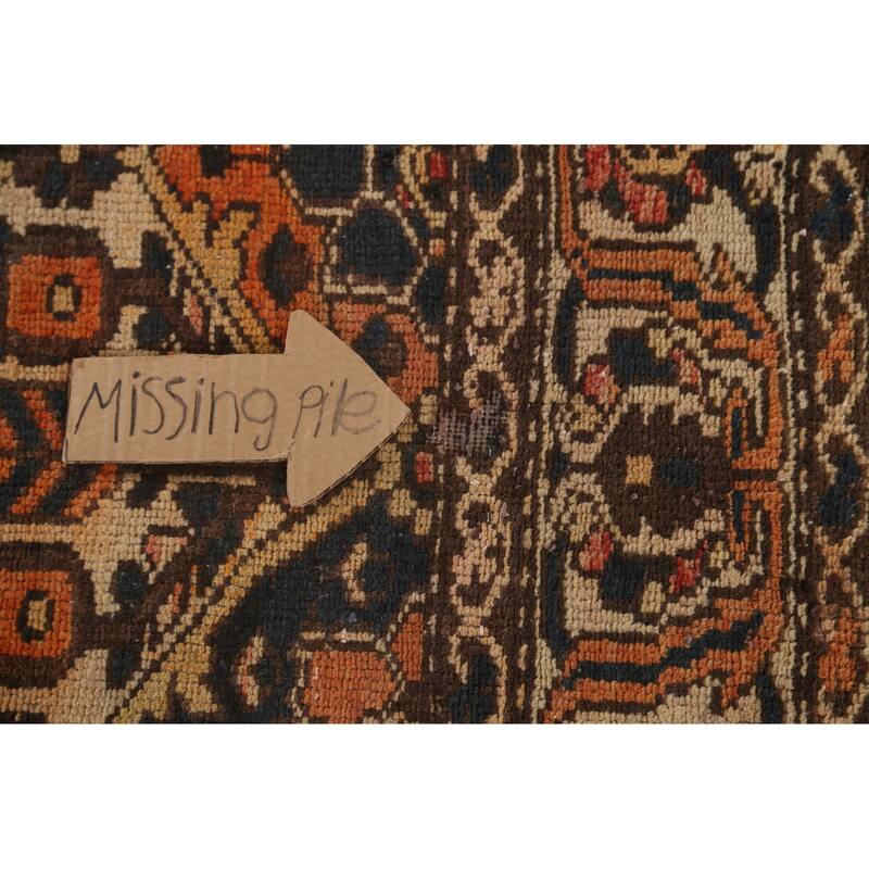 Garden Design Bakhtiari Persian Vintage Area Rug Handmade Wool Carpet - 4'11"x 9'10"