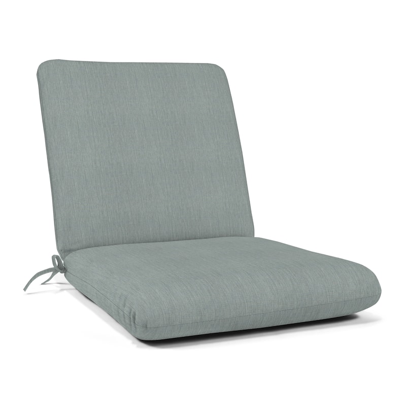 Sunbrella® Solid Fabric 1-Piece Indoor/Outdoor Club Chair Cushion, 22"W x 44"L