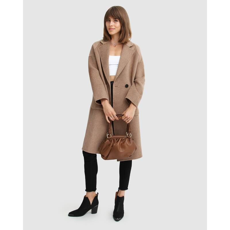 Publisher Double-Breasted Wool Blend Coat