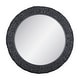 preview thumbnail 1 of 7, Varaluz Athena Round Wall Mirror 40"W x 40"H - Black