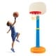 preview thumbnail 2 of 16, Costway Kids Children Basketball Hoop Stand Adjustable Height Indoor White/Red/Blue/Yellow - 20.5'' x 17'' x 47''-63''