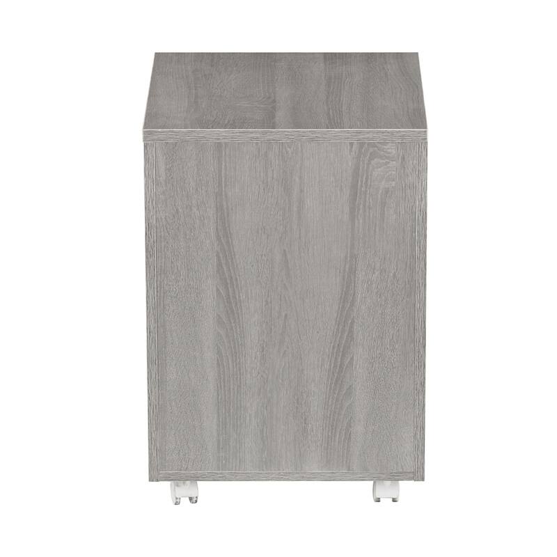 Techni Mobili Rolling Two Drawer Vertical Filing Cabinet with Lock and Storage
