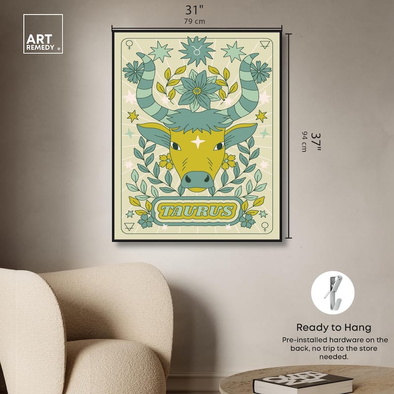 Taurus Stars Card Canvas by Art Remedy