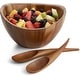 preview thumbnail 2 of 4, Nambe Harmony 3 Piece Salad Bowl and Servers Set