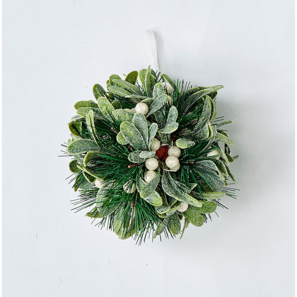 6" Mistletoe & Pine Kissing Ball