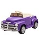 preview thumbnail 61 of 98, 12V Ride-On Car for Kids with Bluetooth, USB, and Colorful LED Lights Purple