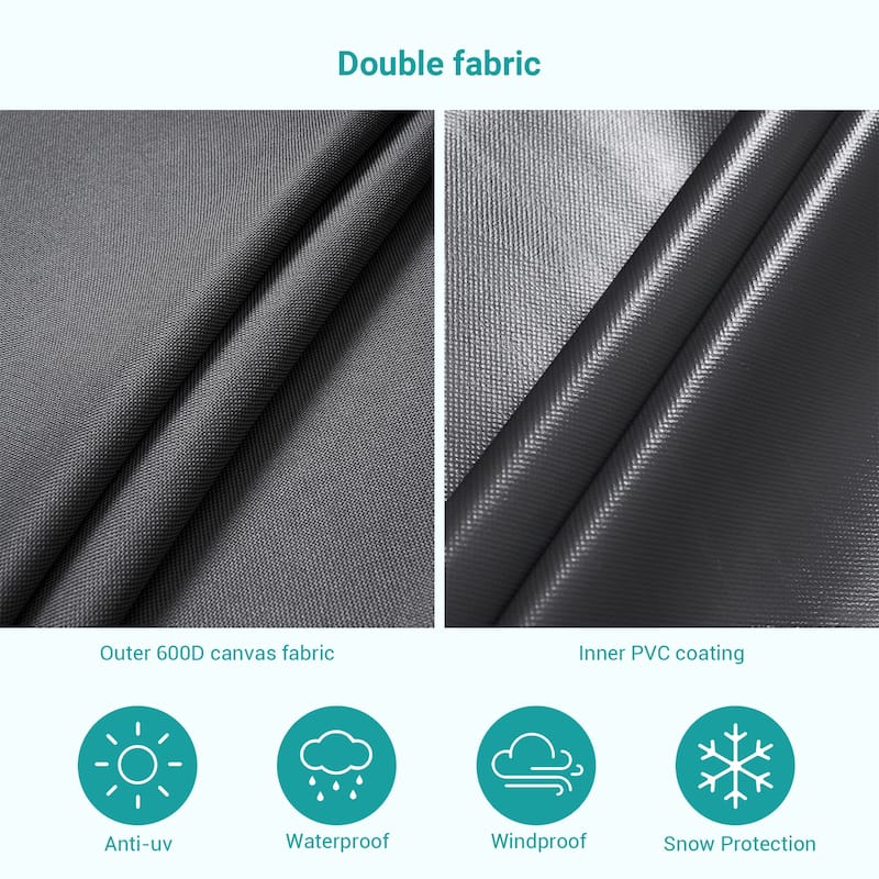 Bonosuki Patio Umbrella Cover - 600D Waterproof Market Umbrella Cover