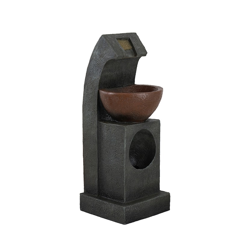 Sculptural Water Fountain with Bowl Basin