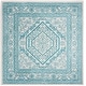 preview thumbnail 149 of 230, SAFAVIEH Adirondack Cheyenne Rustic Oriental Medallion Rug 6' Square - Ivory/Teal