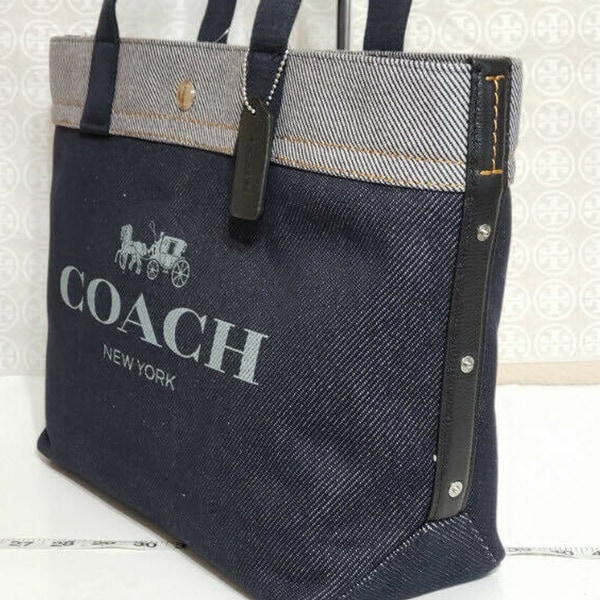 coach canvas tote