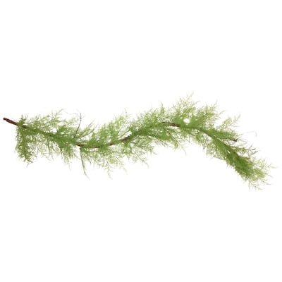 5' x 8" Green and Brown Cedar Artificial Christmas Garland - Unlit