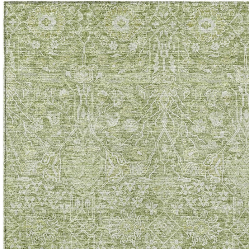 HomeRoots Floral Transitional Rectangle Outdoor Rug