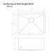 preview thumbnail 11 of 9, ZLINE Undermount Single Bowl Sink in Stainless Steel with Bottom Grid