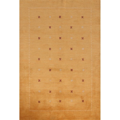 Gabbeh Indian Rug Handmade Bedroom Tribal Wool Carpet - 4'6" x 6'4"