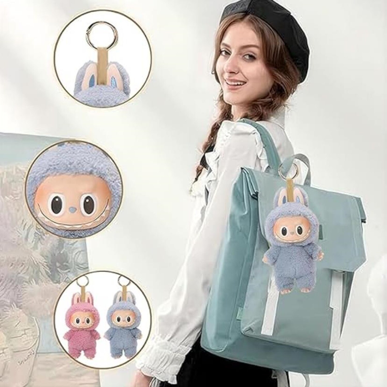 PopMart Labubu 3.0 Plush Doll Keychain Single Blind Box - 7'9