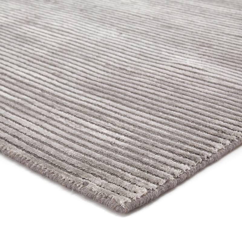 Phase Handmade Solid Color Textured Wool/ Viscose Area Rug