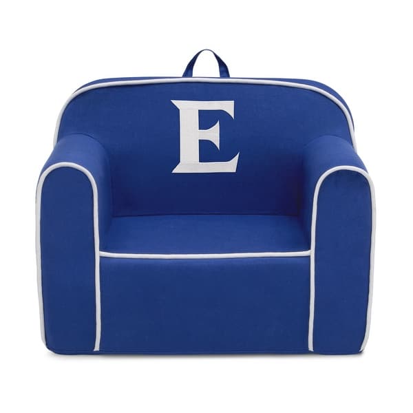 slide 2 of 4, Delta Children Personalized Monogram Cozee Chair - Customize with Letter E