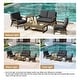 preview thumbnail 11 of 99, 5-Piece Teak Outdoor Conversation Set with Tables.
