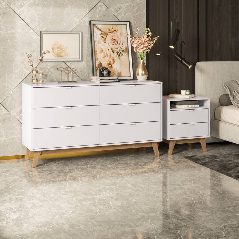 Kappesberg New Hanford 2-Piece Bedroom Set with one (1) Dresser and one (1) Nightstand