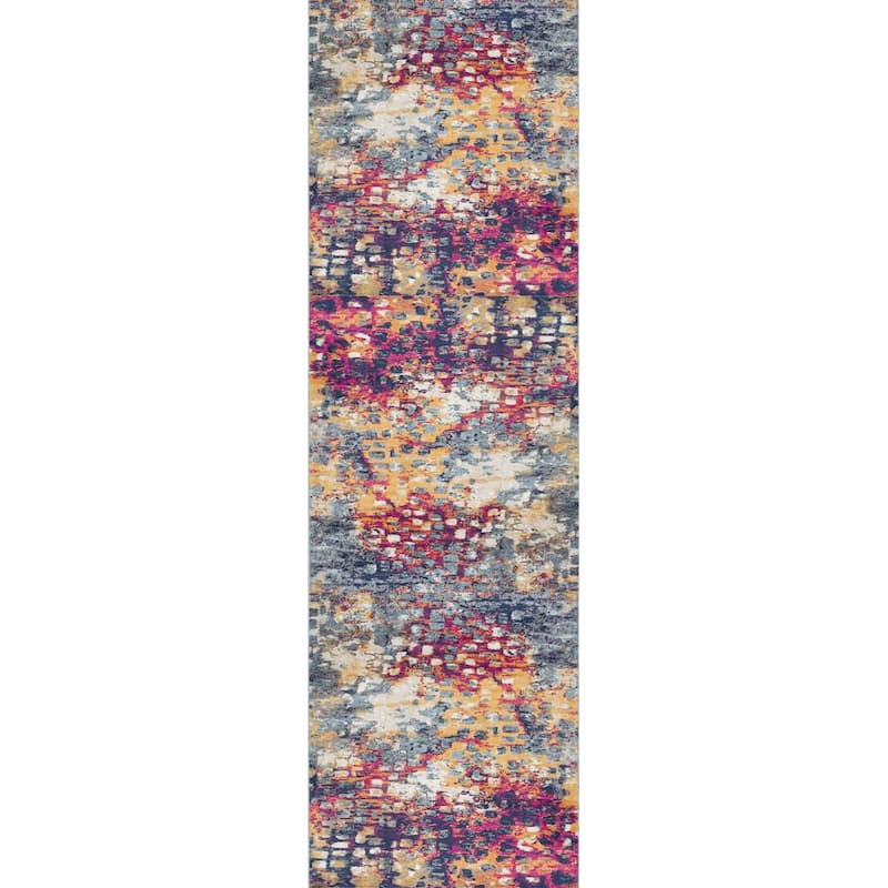 HomeRoots Codo Abstract Modern Square Area Rug