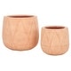 preview thumbnail 15 of 26, SAFAVIEH Outdoor Kane Cement Ficonstone Planter Pot (Set of 2) - 16Wx16Dx14