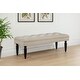 preview thumbnail 2 of 5, Marsha 52-inch Upholstered Entryway Accent Bench Latte