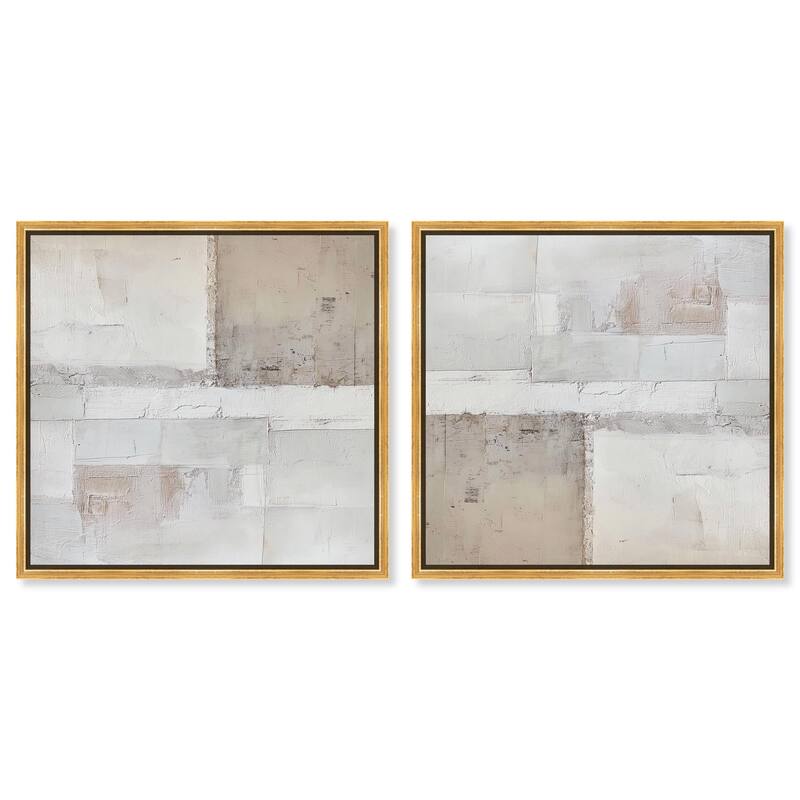 Floral Tin Canvas by Art Remedy - 16" x 16" - Gold