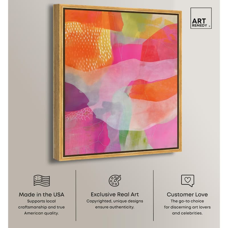 Garnet Gleam IV Canvas by Art Remedy