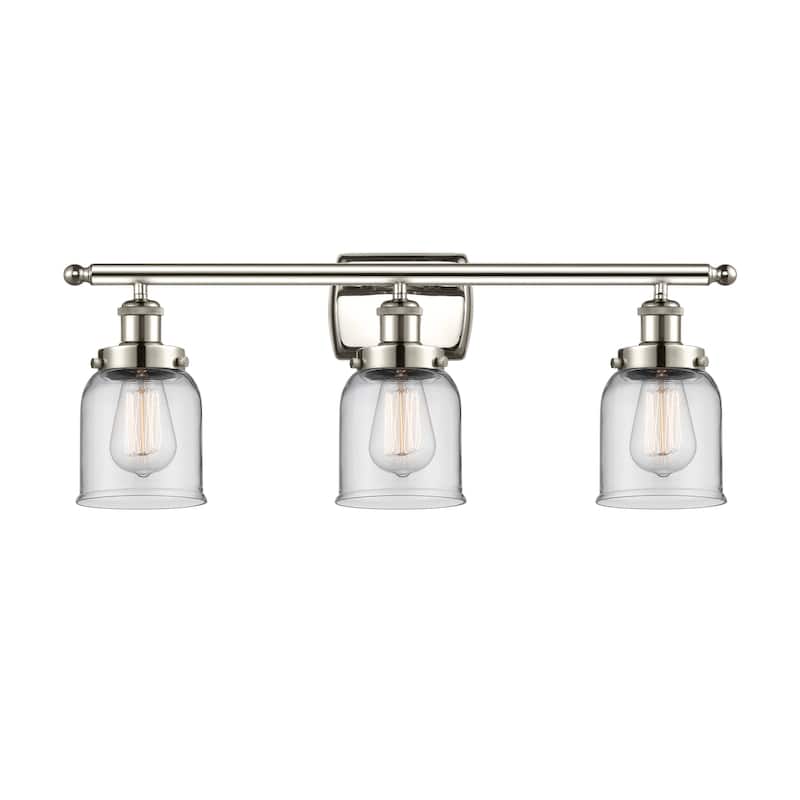 Innovations Lighting 916-3W-12-26 Bell Vanity Bell 3 Light 26" Wide - Polished Nickel / Clear