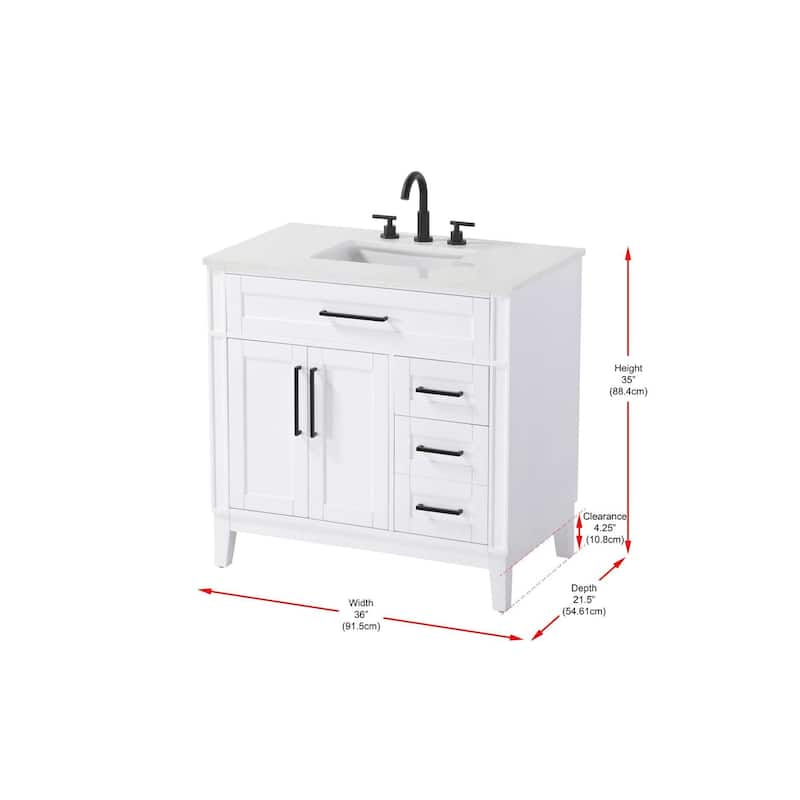 Rachel Single Bathroom Vanity (32-42 inch)