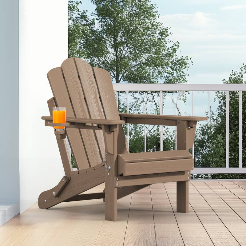 HDPE Plastic Outdoor/Indoor Adjustable Folding Adirondack Chair