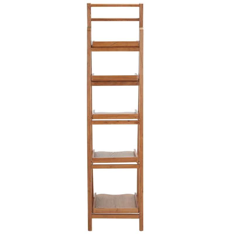 SAFAVIEH Ricca Distressed Ivory Leaning Etagere - 16.5" x 15" x 71.3" - 17Wx15Dx71H