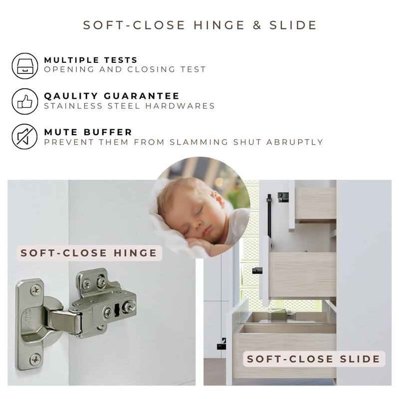 Victoria 24'' Wall-Mounted Vanity Set with Motion Sensor LED light Top Cabinet