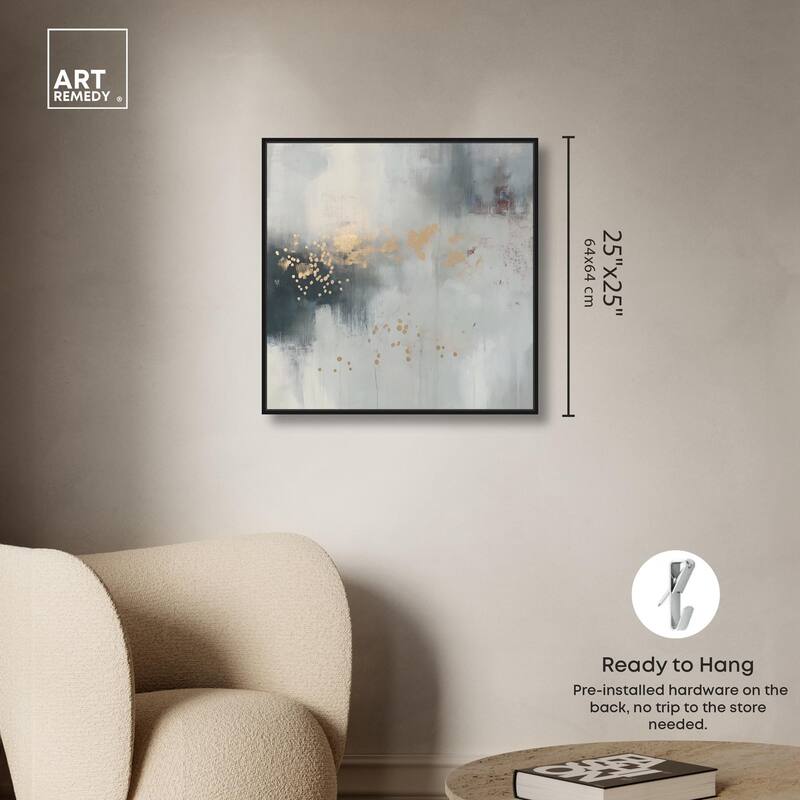 Silvered Hues and Gold II Canvas by Art Remedy