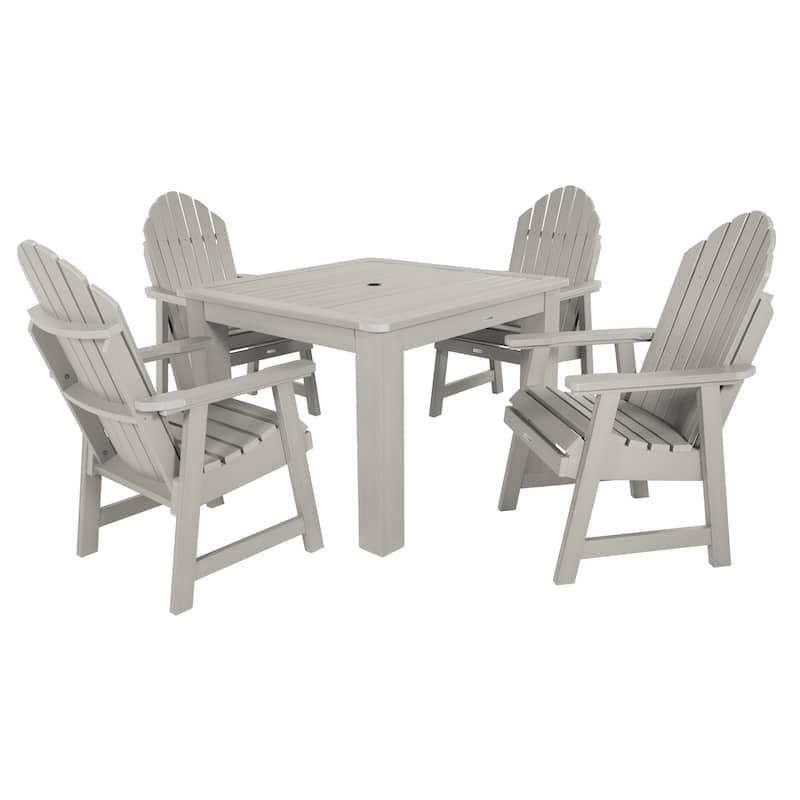 Hamilton 5-piece Outdoor Dining Set - 42" x 42" Table, Dining-height - Harbor Gray