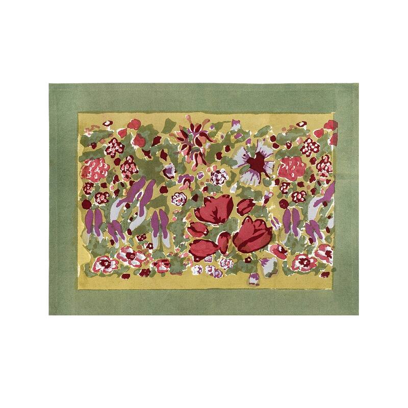 Jardine Red/ Green Placemats (Set of 6) - Multi-color
