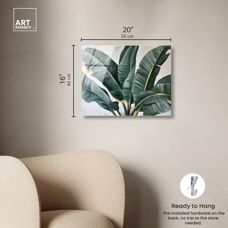 Jungle Jewel Jade II Acrylic by Art Remedy, Ready to Hang