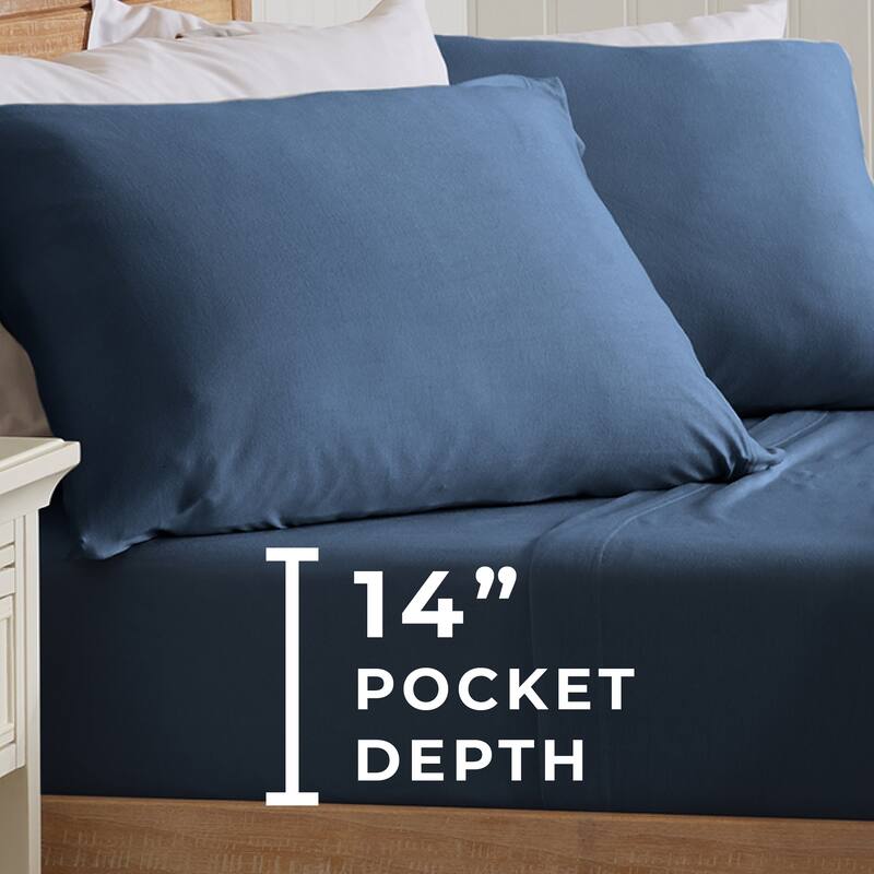 Premium Modal T-Shirt Jersey Knit Sheet Set
