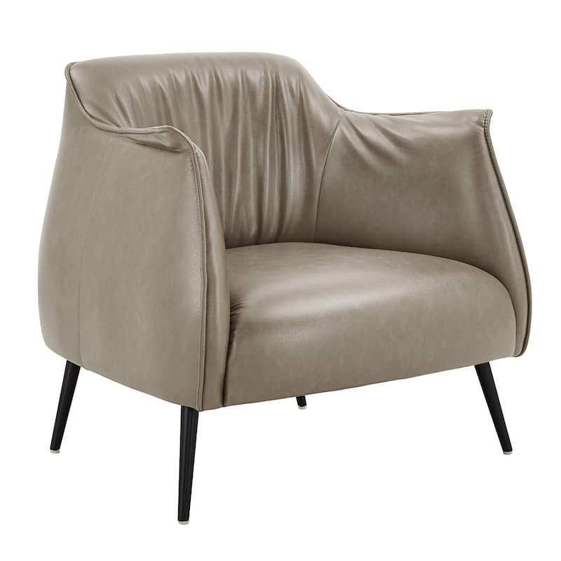 Brno Leather Gel Accent Chair by iNSPIRE Q Modern - Taupe