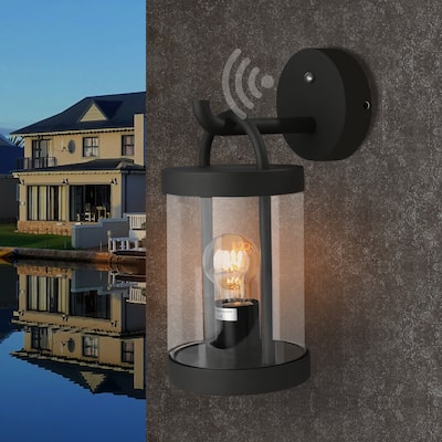 Wall Light Dusk to Dawn Sensor Outdoor Wall Lantern with E26 Bulb