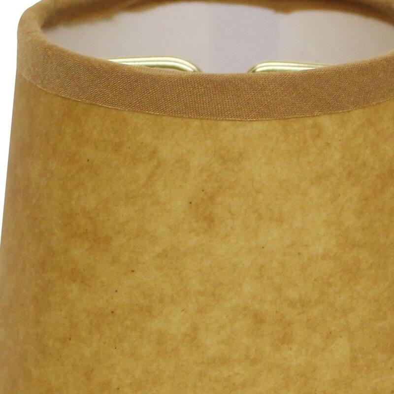 4" Canvas Set of 6 Chandelier Kraft Paper Lampshades - 4"x4"x4"