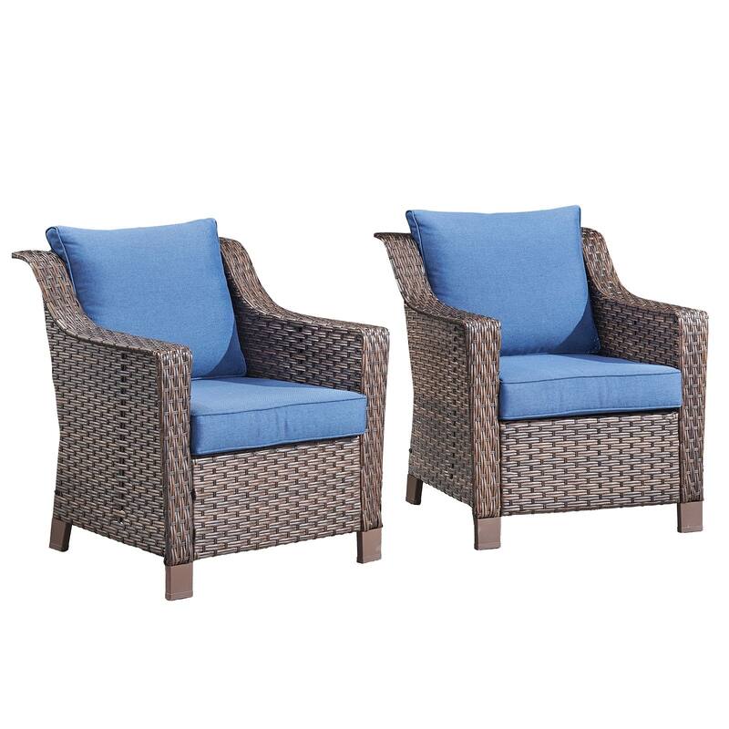 Outside Patio Sofa Chair Set with Cushions