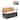 Costway Patio Storage Bench with 2 Folding Side Tables,2-Seater Rattan - 48” x 20” x 32.5" (L x W x H)