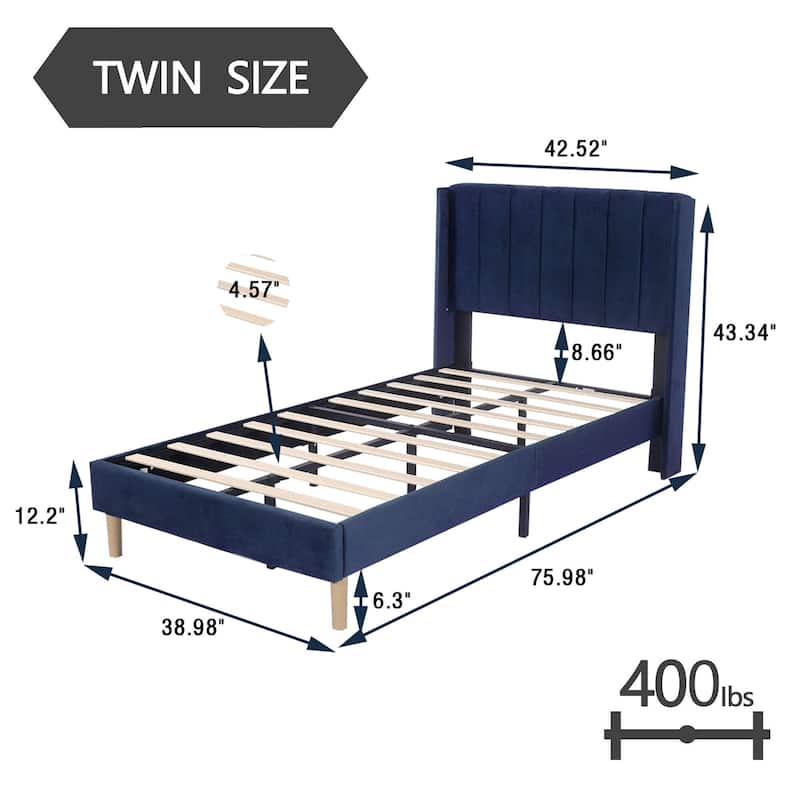 Alazyhome Upholstered Platform Bed Frame
