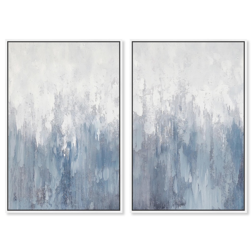 Frosted Glass Canvas Set of 2 by Art Remedy