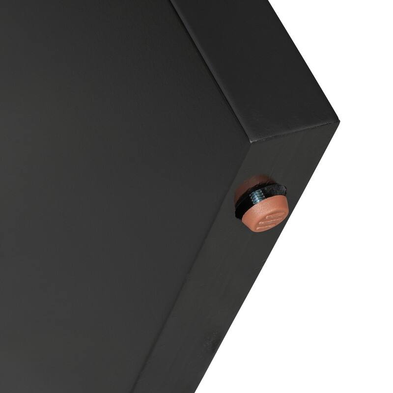 U-Style Large Console Table, Stylish Entryway Table with Geometric Design and Adjustable Feet