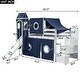 preview thumbnail 11 of 36, Multifunctional & Playhouse Design Loft Bed with Shelves,Slide and Drawers, Twin size